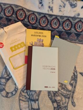 Hobonichi Techo Avec 2026 Original Planner - Light Blue Japanese